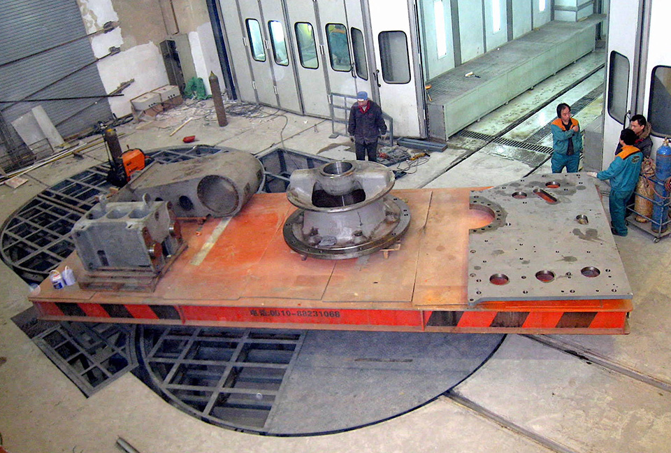 Rail Turntable for Tianjin Metso